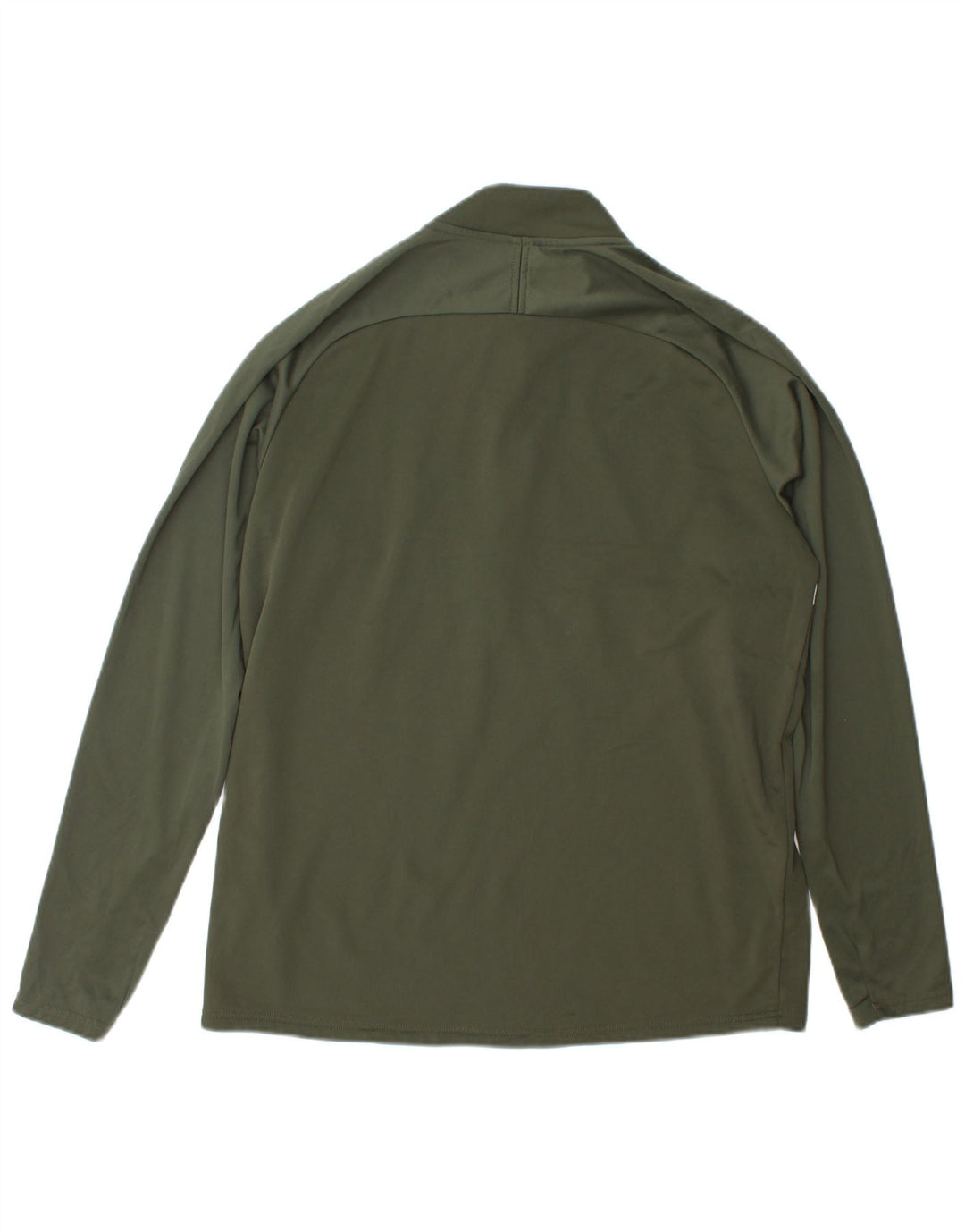 Nike Dri Fit - Chándal con cremallera y cuello para hombre, talla grande, poliéster verde