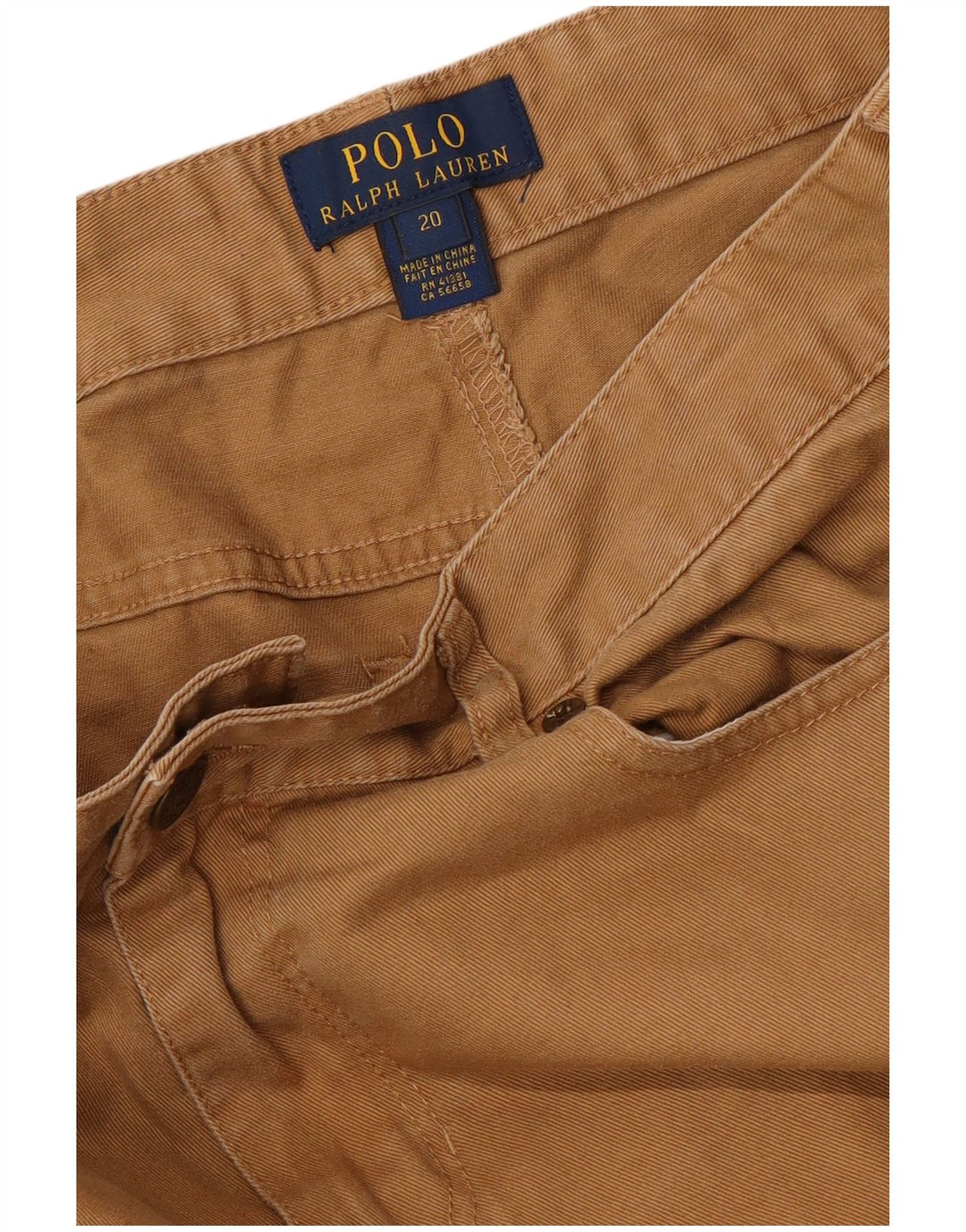 POLO RALPH LAUREN Pantalón chino slim fit para niño 15-16 años W32 L33 Marrón