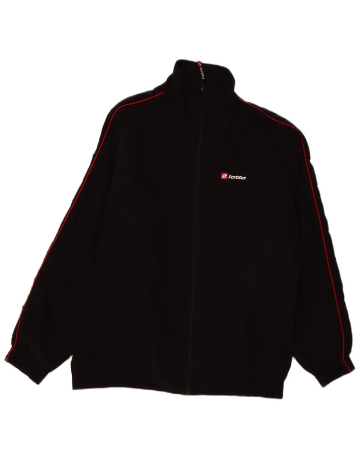 Lotto Hombre Chándal Top Chaqueta XL Negro Poliéster