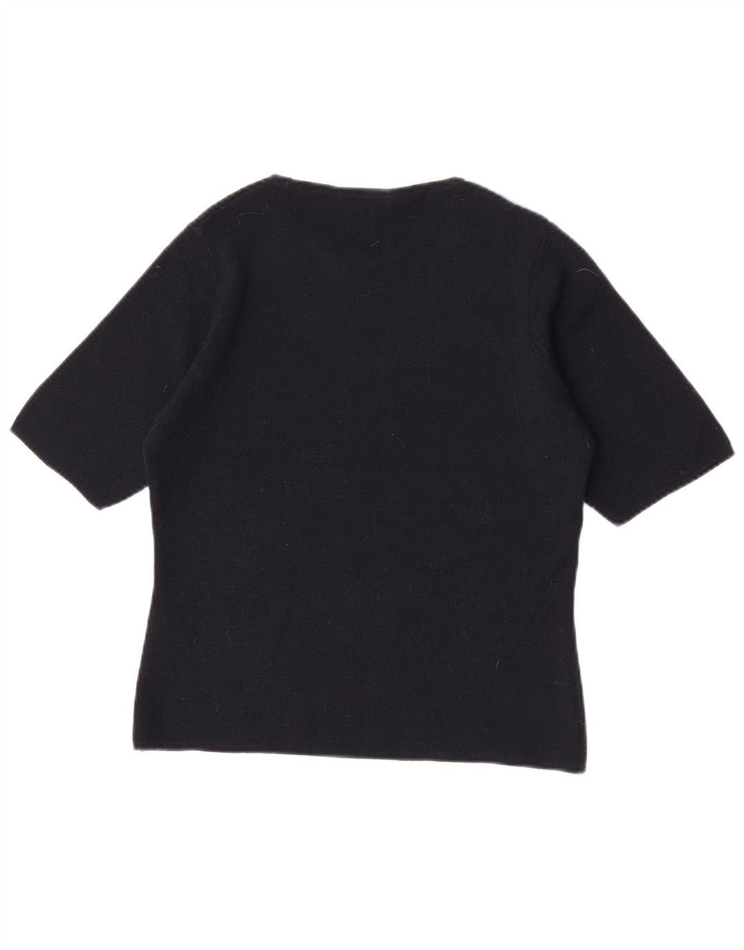 Marks & Spencer Jersey con cuello barco para mujer, talla 44, talla M, color negro