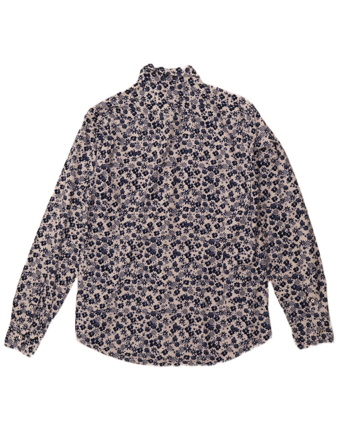 Camisa Massimo Dutti Hombre Large Azul Marino Floral