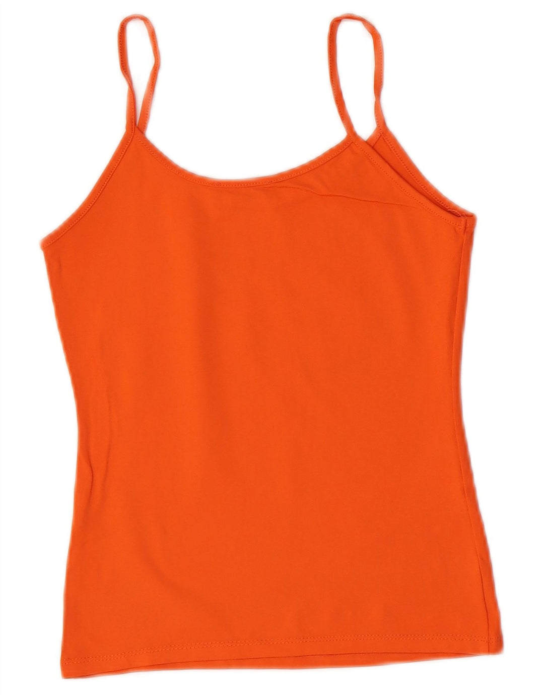 Zara Mujer Cami Top UK 42 Medio Naranja Poliamida