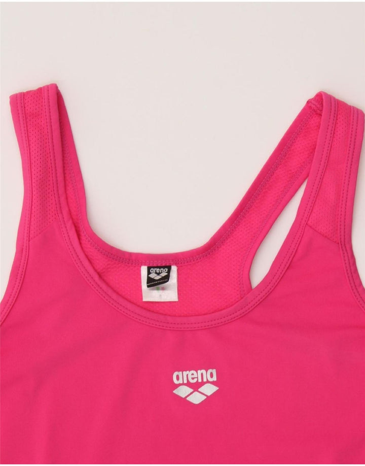 ARENA Womens Crop Vest Top UK 10 Small Pink Polyester Vintage Arena and Second-Hand Arena from Messina Hembry 
