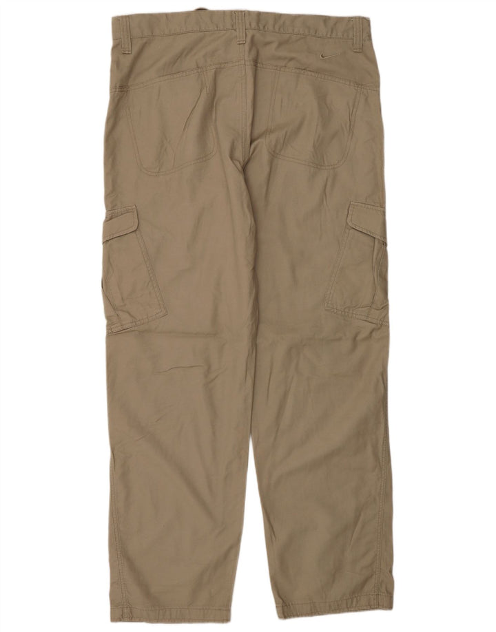 NIKE Pantalón cargo recto para hombre, talla grande, W36 L32, algodón beige