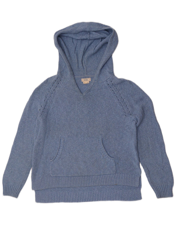 Suéter tipo jersey con capucha para mujer Fat Face UK 44 Algodón azul medio