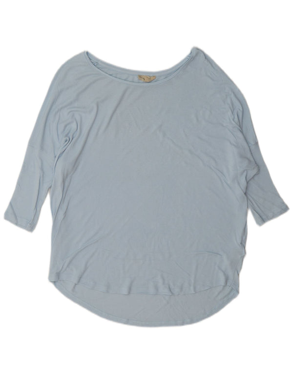 Phase Eight Top extragrande para mujer Manga 3/4 UK 8 Small Viscosa azul