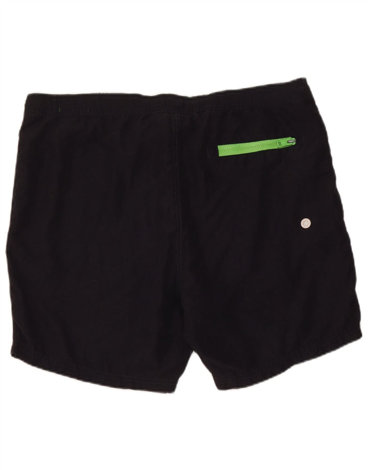 Superdry Shorts De Natación Gráficos Para Hombre XL Poliéster Negro