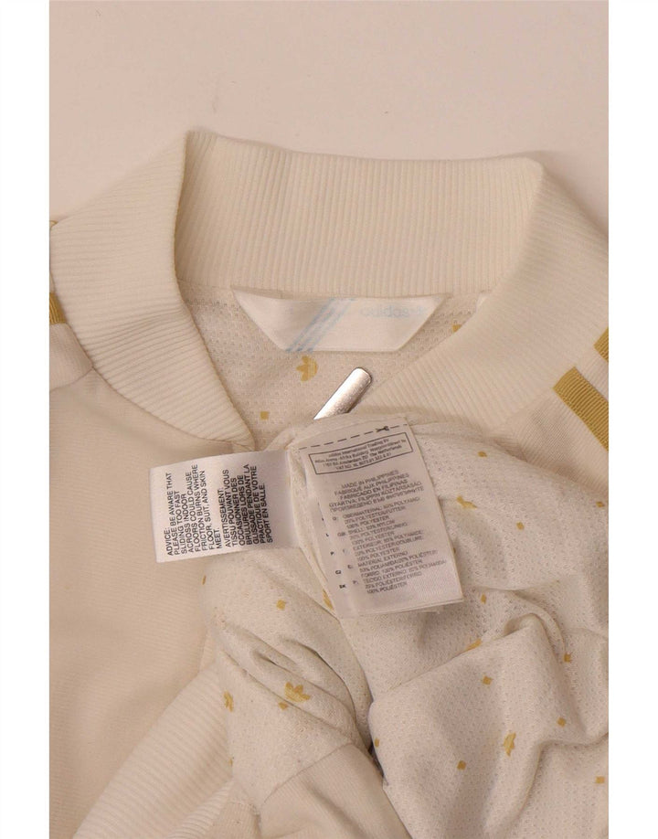 Adidas - Chaqueta de chándal para mujer, talla 36, poliamida blanca pequeña