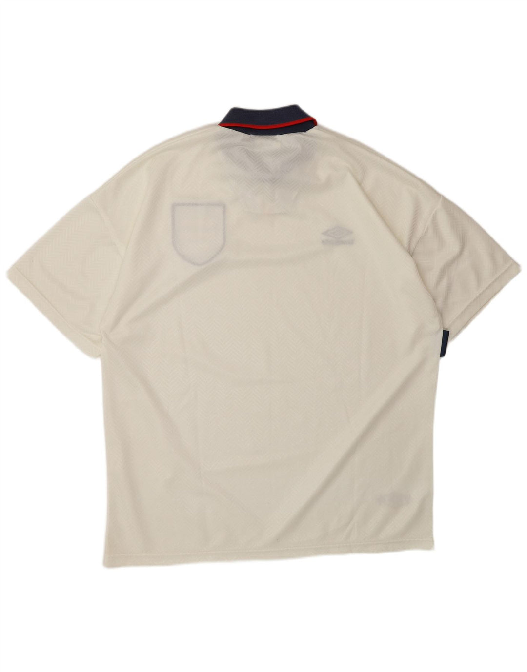 UMBRO Polo gráfico de local de Inglaterra 1993-1994 para hombre XL Blanco Poliéster
