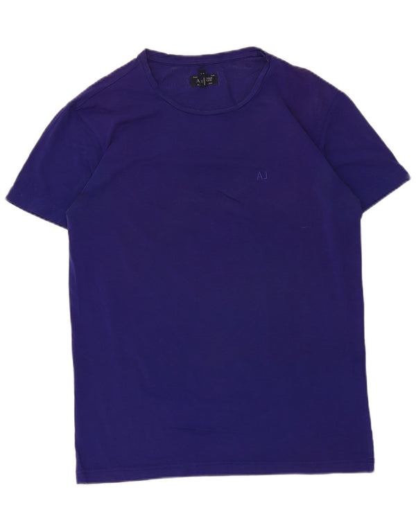 Armani Jeans Hombre Camiseta Top Small Morado Algodón