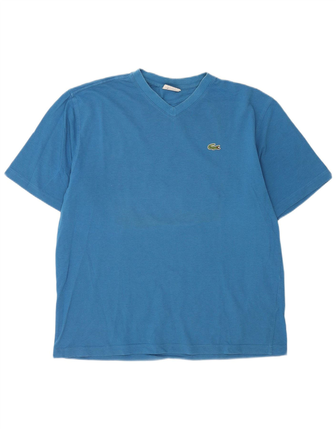Camiseta Lacoste para hombre talla superior 5 algodón azul grande