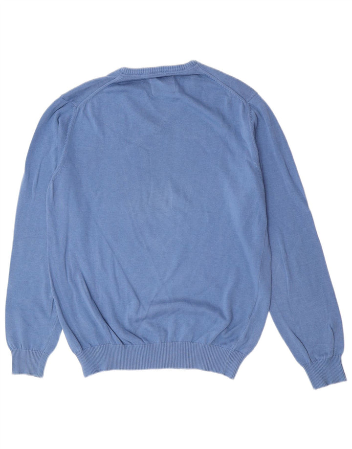PEPE Jeans Jersey con Cuello en V para Hombre Algodón Azul Medio