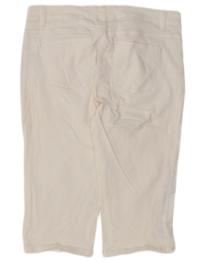 CHAPS Bermudas para mujer W34 grande algodón blanco