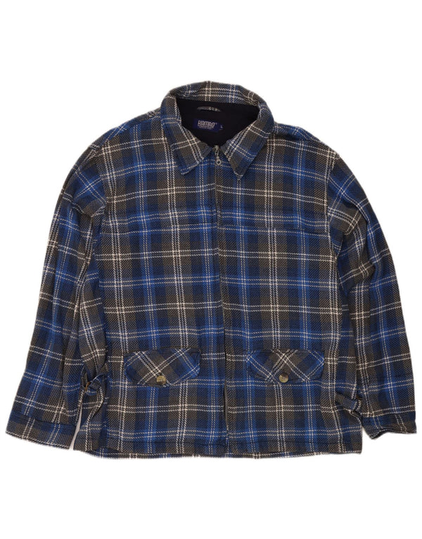 Chaqueta Kamro para hombre UK 40 Large Blue Plaid