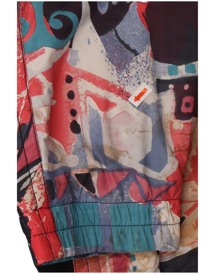 MAIER Chaqueta cortavientos de gran tamaño para hombre UK 6 XS Negro Floral