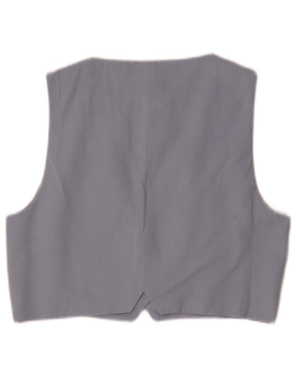 Zara Womens Waistcoat UK 12 Medium Blue