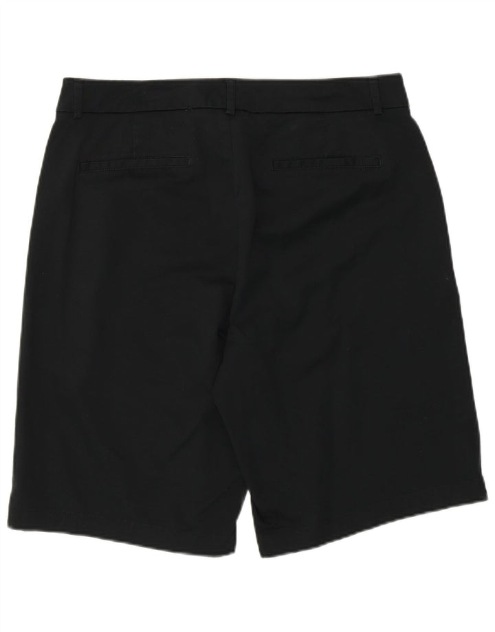 Dockers Pantalones Cortos Casuales para Mujer Grande W36 Algodón Negro