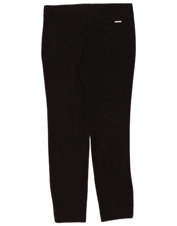 Michael Kors Pantalones chinos delgados para mujer US 8 Medium W34 L31 Poliéster negro