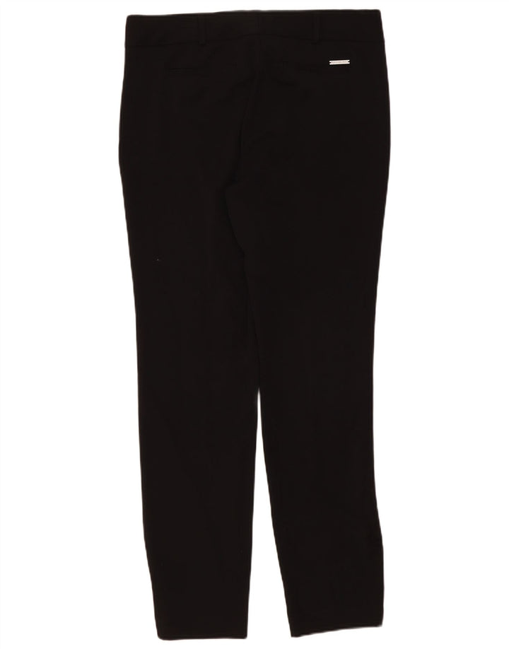 Michael Kors Pantalones chinos delgados para mujer US 8 Medium W34 L31 Poliéster negro