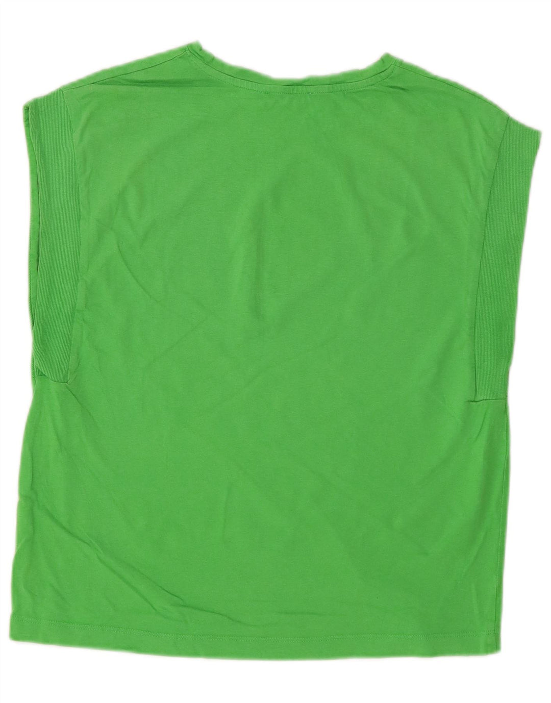 Zara Mujer Chaleco Top UK 40 Verde Medio