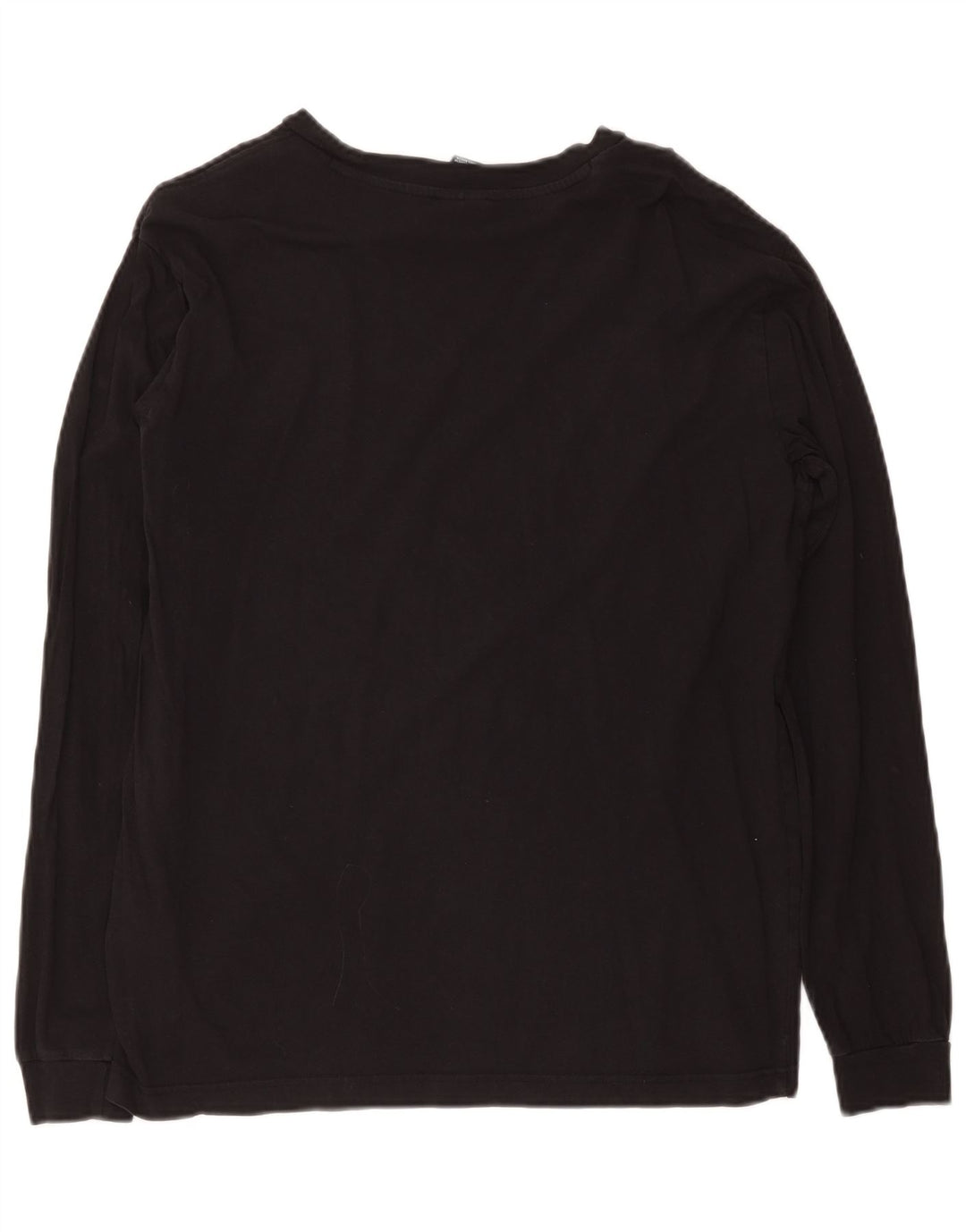 Champion Top gráfico para hombre de manga larga de algodón negro mediano