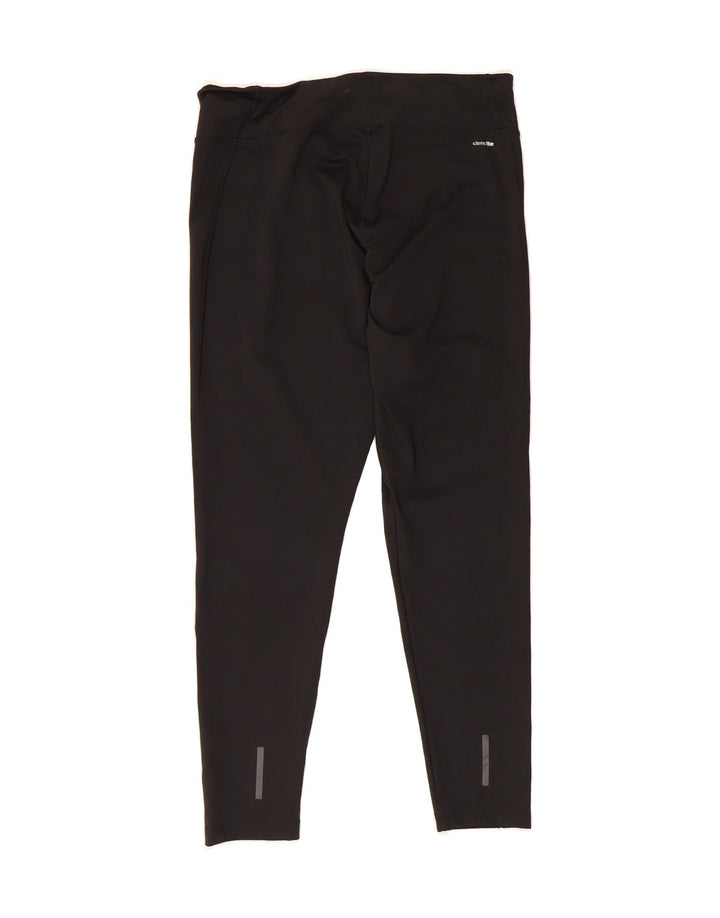 ADIDAS Womens Climalite Leggings UK 16/18 Large Black Polyester Vintage Adidas and Second-Hand Adidas from Messina Hembry 