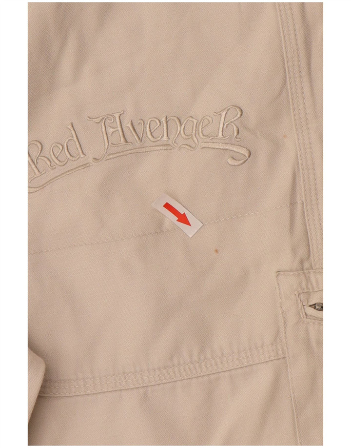 Pantalones cortos cargo vintage para hombre IT 44 XS W34 Algodón blanco