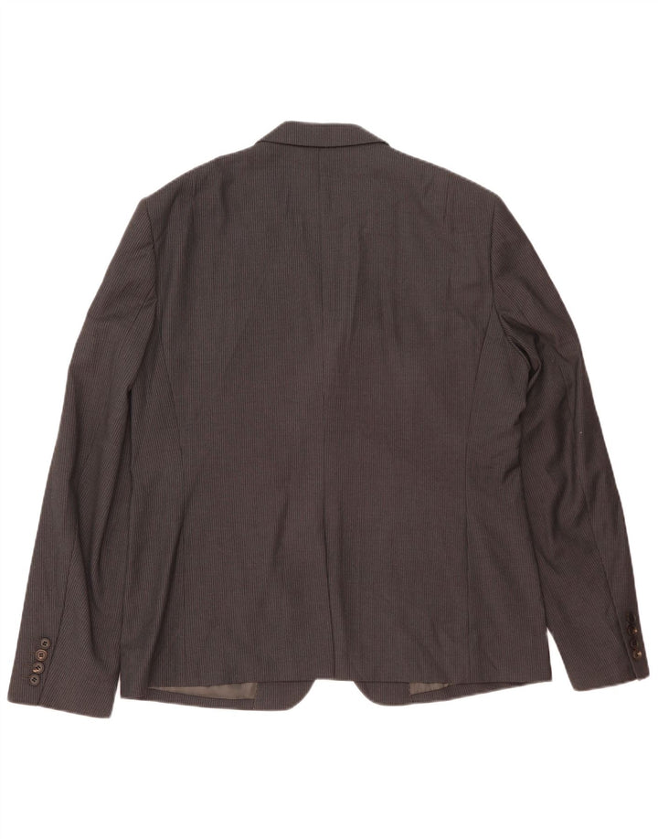 All Saints Chaqueta tipo blazer de 2 botones para hombre UK 42 XL Gris a rayas