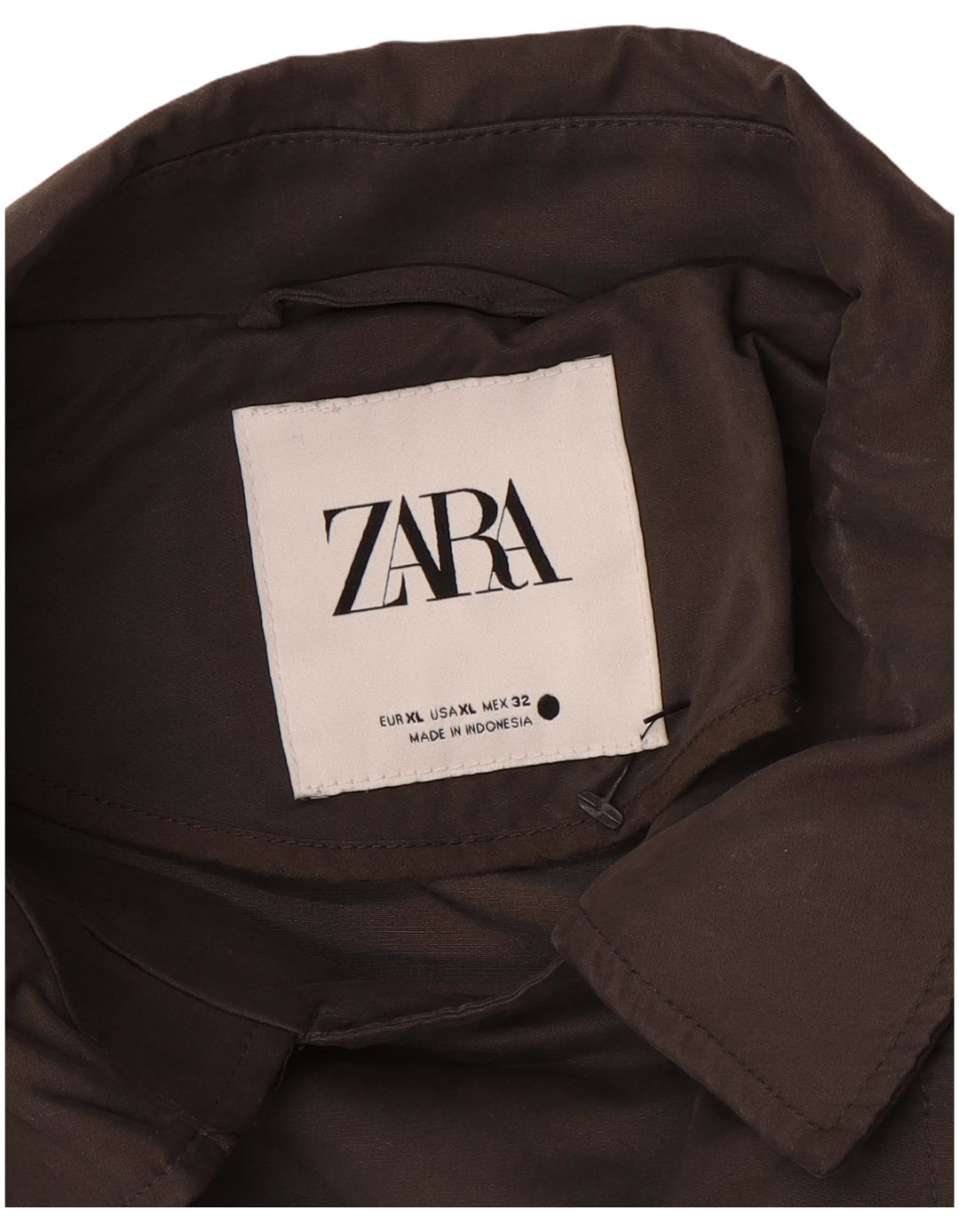 Zara Mujer Gabardina Extragrande ES 40 XL Gris