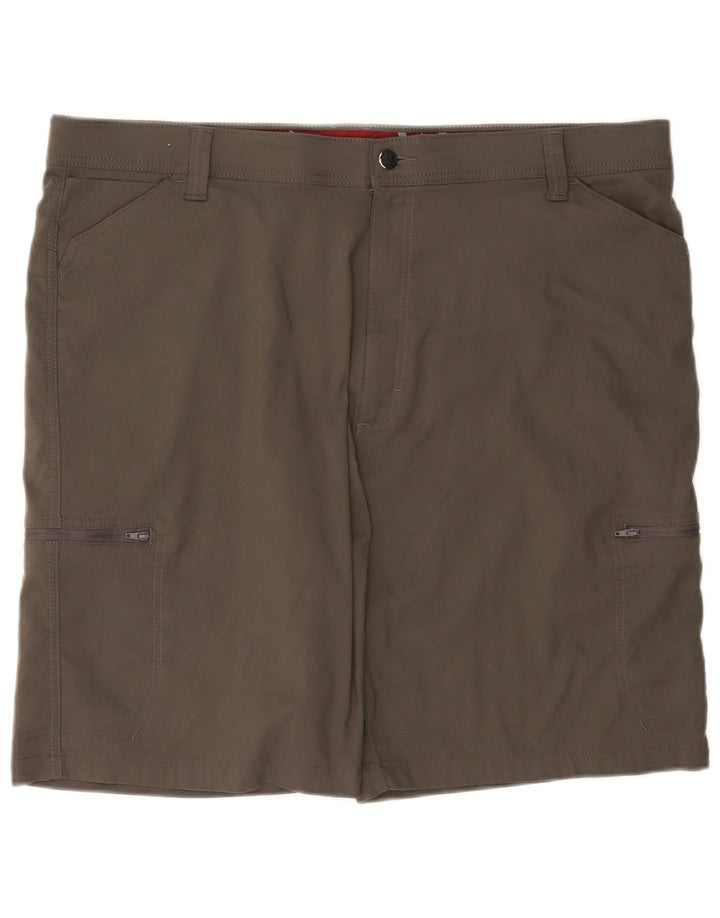 WRANGLER Pantalones cortos cargo para hombre W42 2XL Caqui Nylon