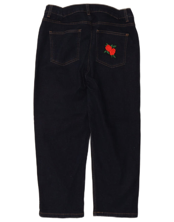 Marks & Spencer Vaqueros recortados gráficos para mujer UK 40 Large W32 L22 Azul marino