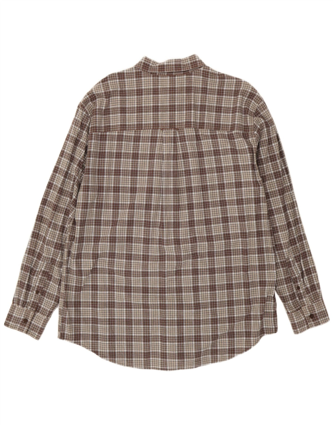 Chaps Camisa Hombre XL Marrón Cuadros Algodón