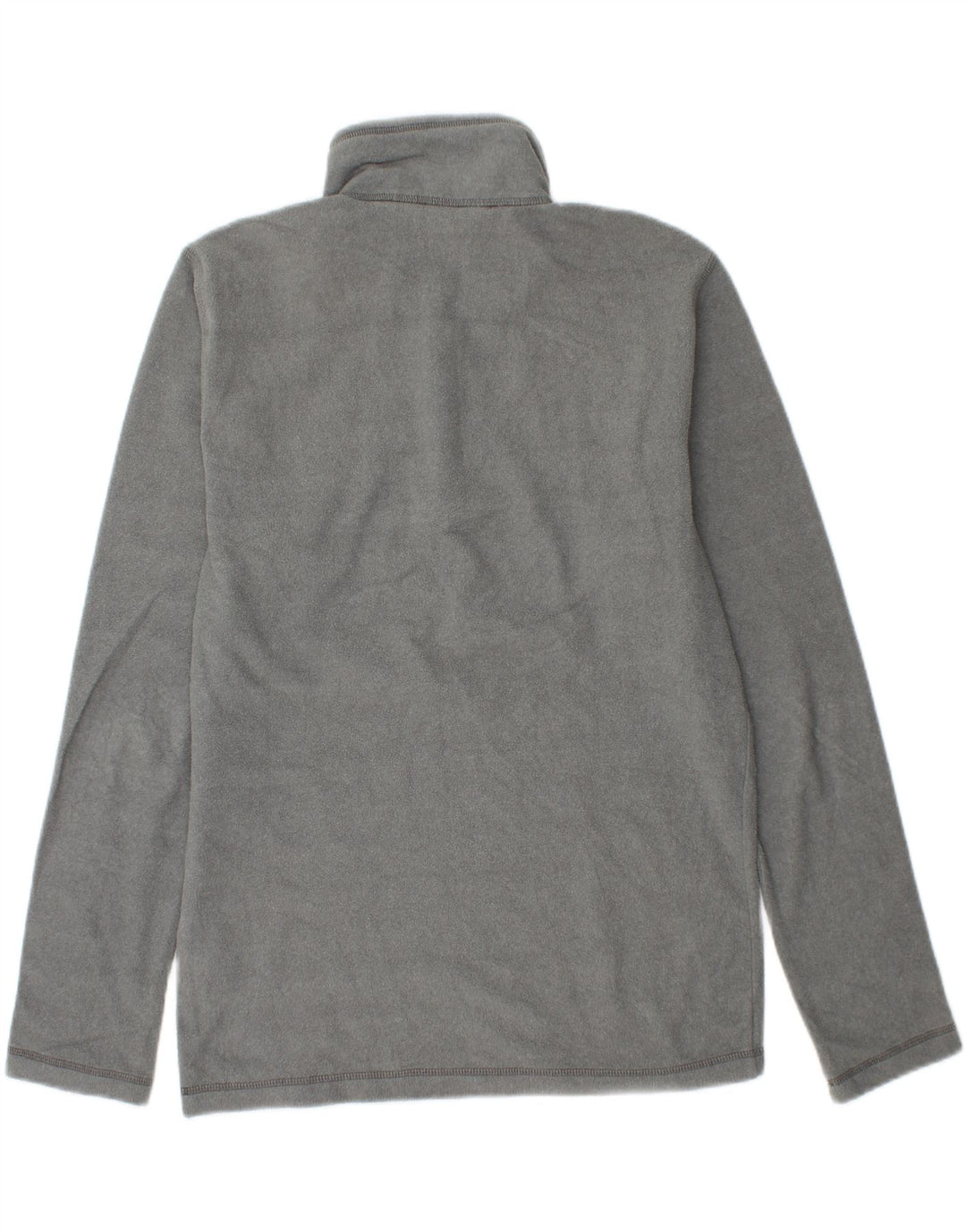 THE NORTH FACE Jersey de forro polar con cuello y cremallera para hombre, tamaño pequeño, poliéster gris