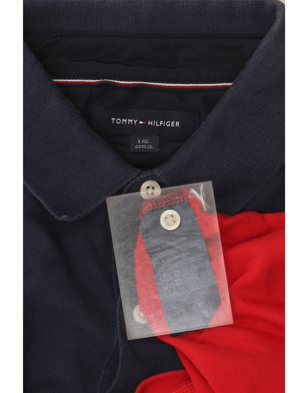Tommy Hilfiger Polo para hombre de algodón con bloques de color multicolor grande