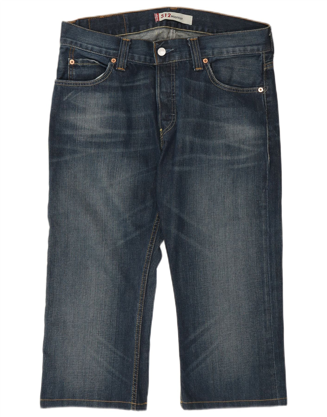 Levi's Mens 512 Capri Jeans W33 L22 Algodón Azul