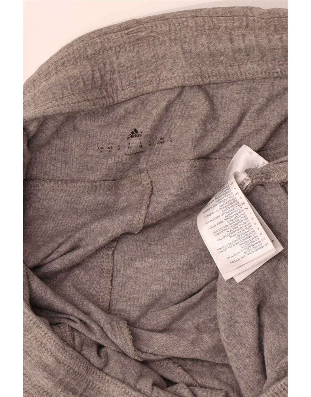 Adidas Pantalones cortos deportivos gráficos para hombre de algodón moteado gris medio