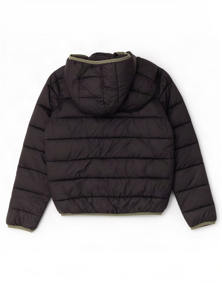 Champion Chaqueta acolchada con capucha para niños 11-12 años Grande Negro
