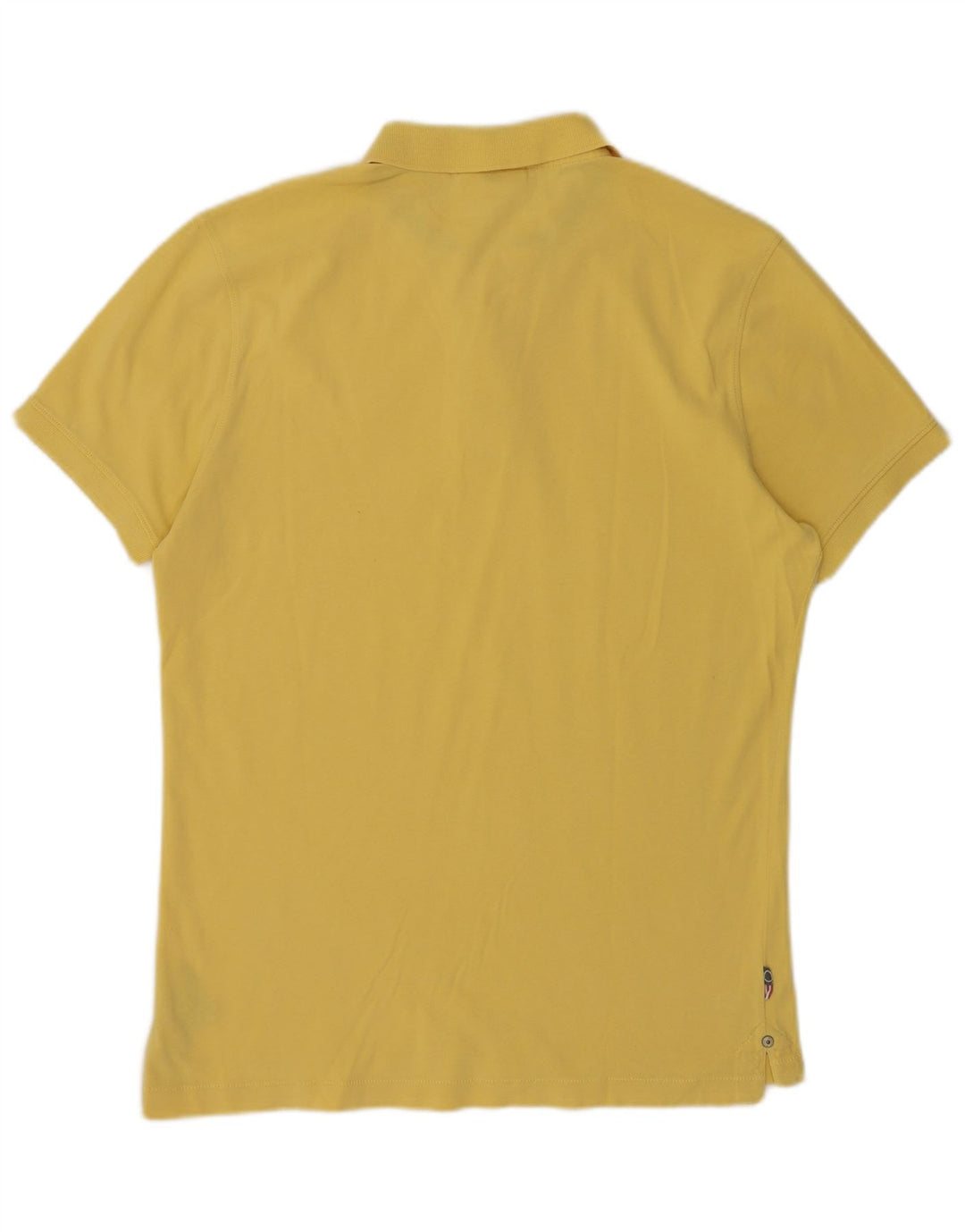 BLAUER Polo para hombre de algodón amarillo grande