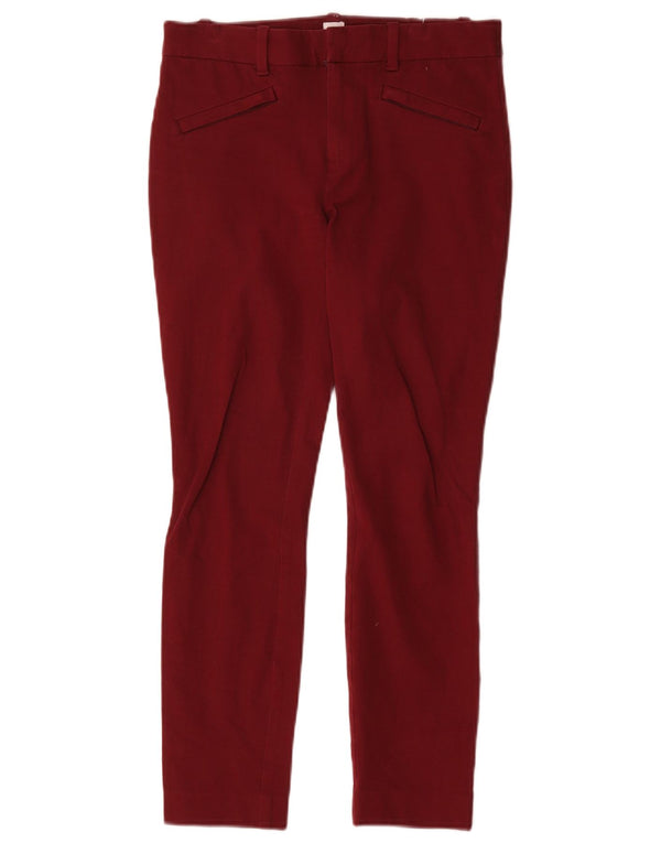 Gap Pantalones casuales ajustados al tobillo para mujer US 2 XS W30 L27 algodón burdeos