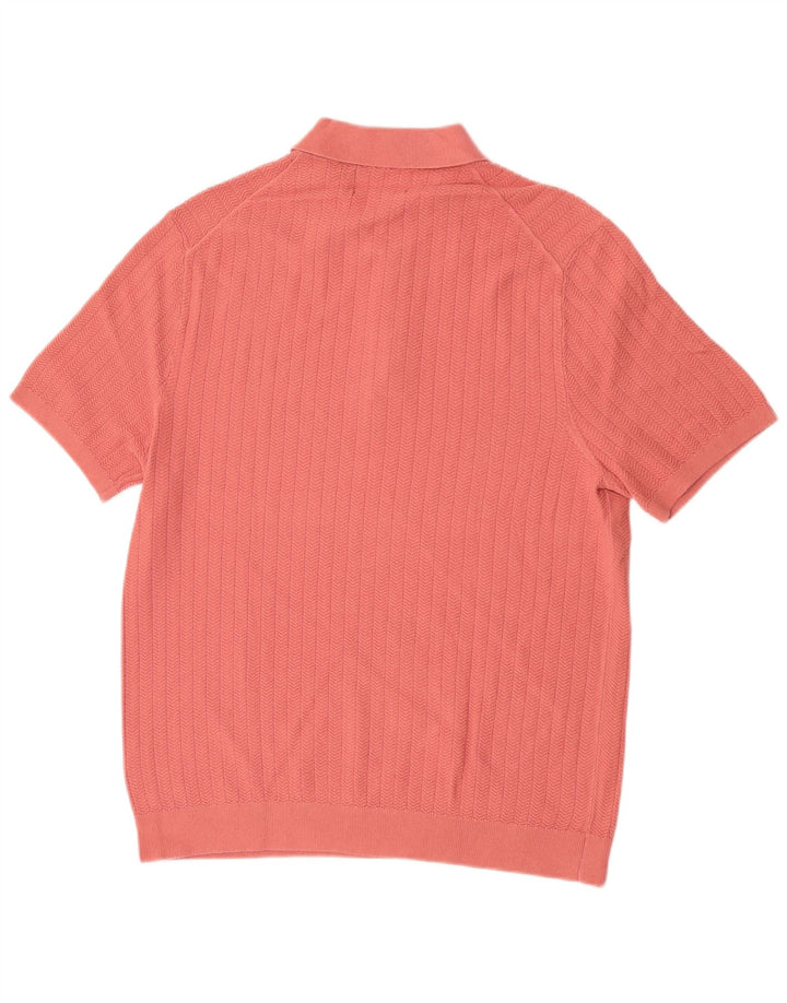 Marks & Spencer Polo para hombre de algodón rosa grande