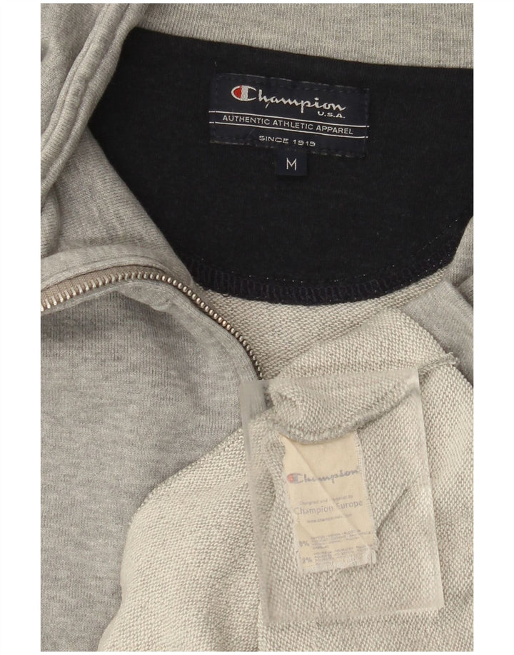 CHAMPION Chaqueta de chándal para hombre de algodón gris medio