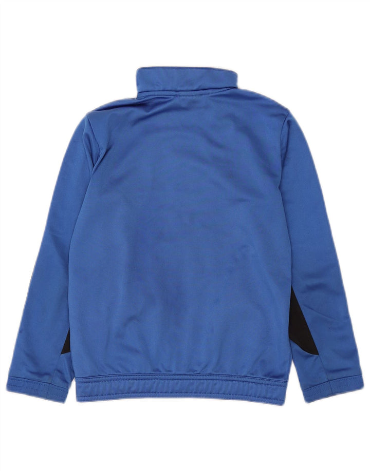 Adidas - Chaqueta de chándal para niño, 7-8 años, color azul, poliéster