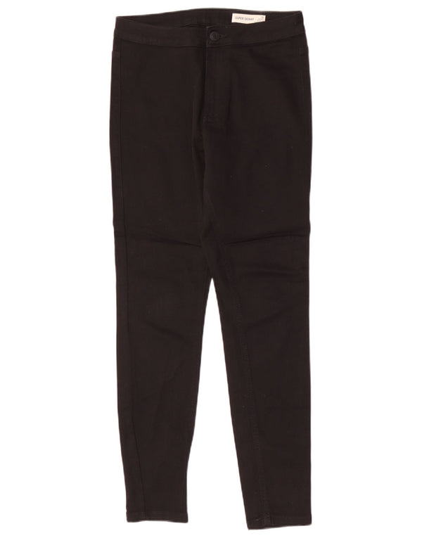 Marks & Spencer Pantalones Casuales para Mujer UK 10 Small W26 L27 Negro