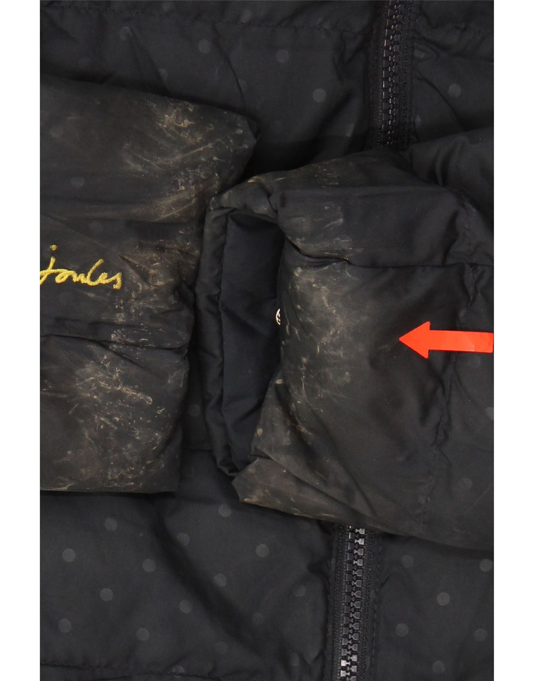 JOULES Womens Reversible Padded Jacket UK 14 Large  Navy Blue Polyester Vintage Joules and Second-Hand Joules from Messina Hembry 