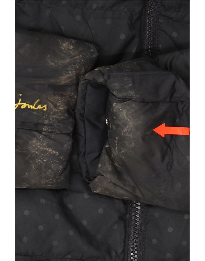 JOULES Womens Reversible Padded Jacket UK 14 Large  Navy Blue Polyester Vintage Joules and Second-Hand Joules from Messina Hembry 