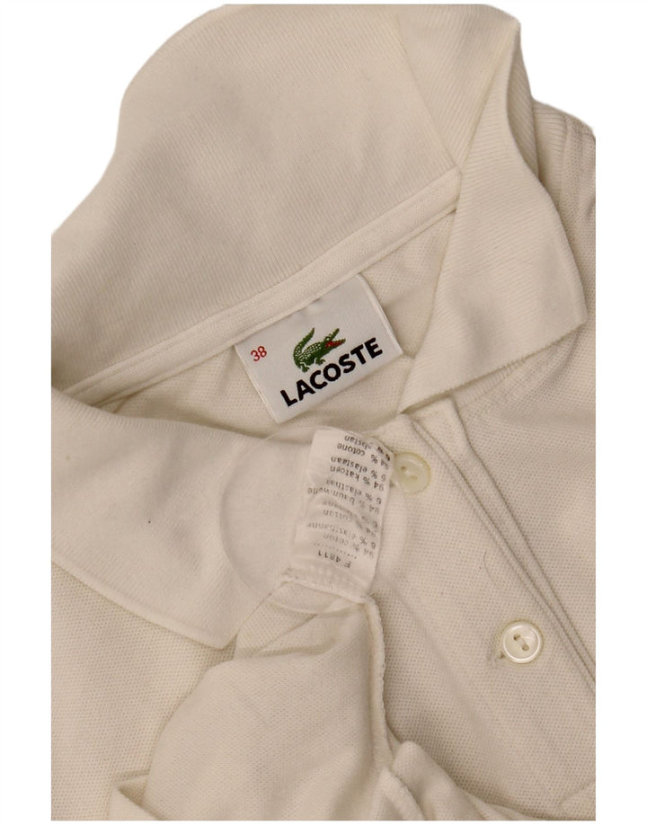 LACOSTE Polo de mujer talla 38 mediano algodón blanco