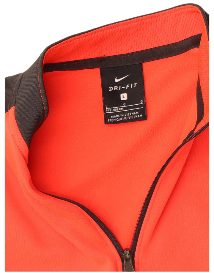Nike Dri Fit Graphic Pullover Chándal para niños 12-13 años Grande Naranja