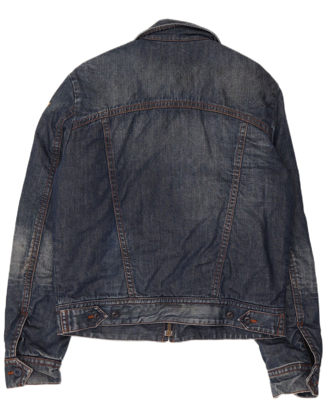 REPLAY Chaqueta vaquera para mujer UK 46 Grande Algodón azul marino