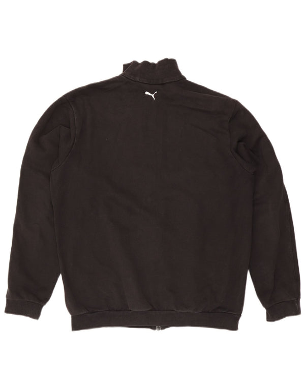 Puma - Chaqueta de chándal gráfica para niño (15-16 años), color negro