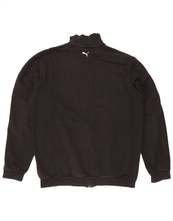 Puma - Chaqueta de chándal gráfica para niño (15-16 años), color negro